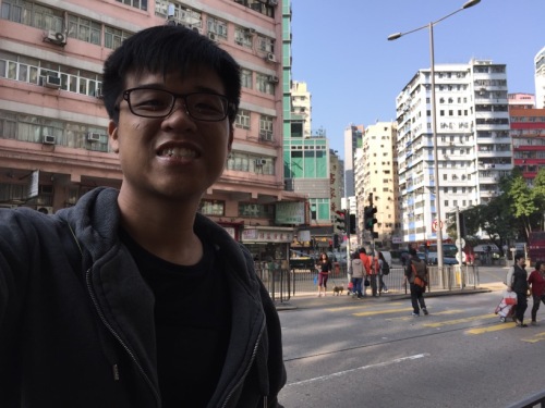 Selfie with HK's Street