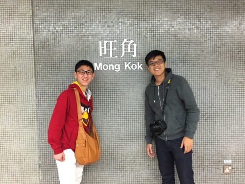 Us at Mongkok's MTR