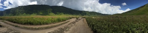 Panorama view 2 - on the way up to comoro lawang