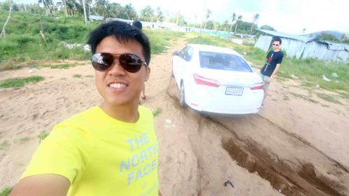 Me feeling proud after being trapped in the ditch. HAHA